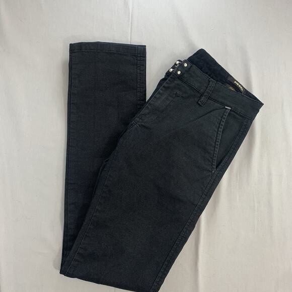 Diesel Jeans Black Gold Size 31x32 Slim Fit Black Jeans - Picture 1 of 11